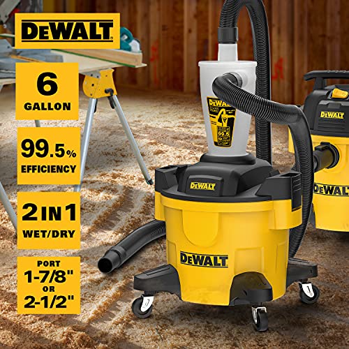 DEWALT Dust Separator with 6 Gallon Poly Tank, Cyclone Dust Collector, DXVCS002 S947189