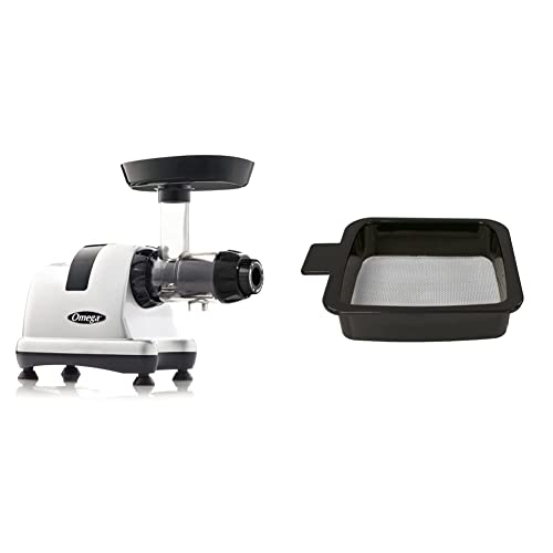 Omega MM900HDS Medical Medium Celery Juicer Slow Masticating High Juice Yield Adjustable Dial, 200-Watt, Silver
