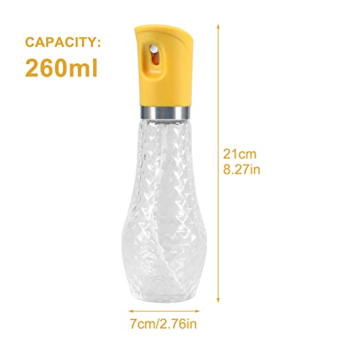 NINEFOX Oil Sprayer for Cooking, 260ml Bottle for Air Fryer, BBQ, Salad C4211