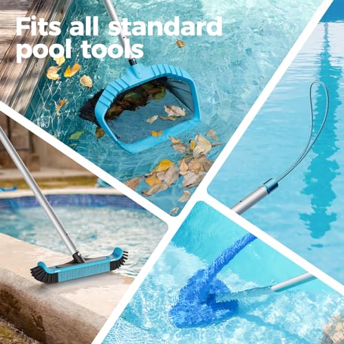 Aluminum Telescopic Swimming Pool Pole with Skimmer Net Attachment L35690