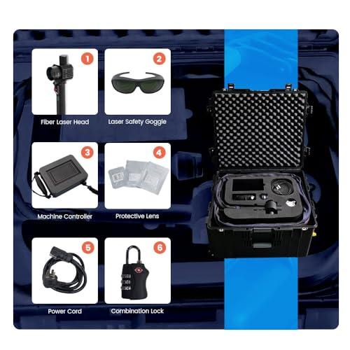 WTTTOOLS Pulsed Laser Cleaning Machine Portable Handheld Fiber Laser Cleaner B687028