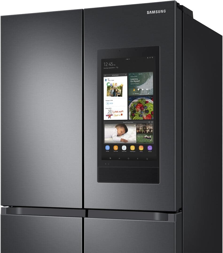 SAMSUNG 28.6 Cu. Ft. Fingerprint Resistant Black Stainless Steel Smart 4-Door Flex Refrigerator with Family Hub and Dual Ice Maker G272