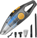 dust Busters Cordless Rechargeable 10000Pa Strong Suction Portable Vacuum,car vaccum Hand Vacuum dust Buster 45 Mins Runtime for Car, Home and Pet Hair (Gray & Black)