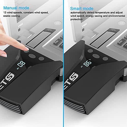 IETS Laptop Fan Cooler with Temperature Display for Gaming Laptops and Nintendo Switch T24861