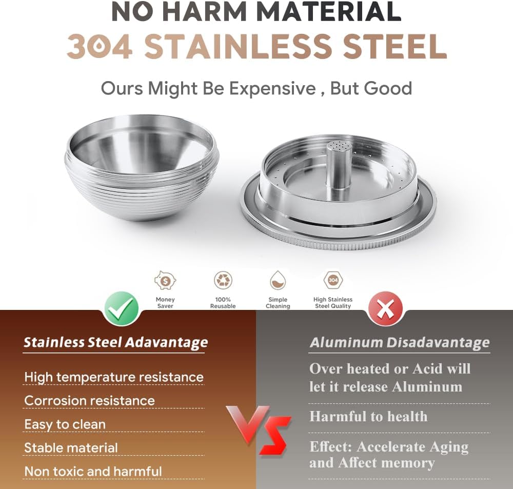 Stainless Steel Refillable Coffee Pods for Nespresso VertuoPlus D125192