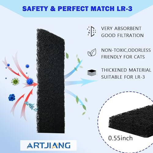 Replacement Filters for Litter-Robot 4, Activated Charcoal Cat Litter Box N392705