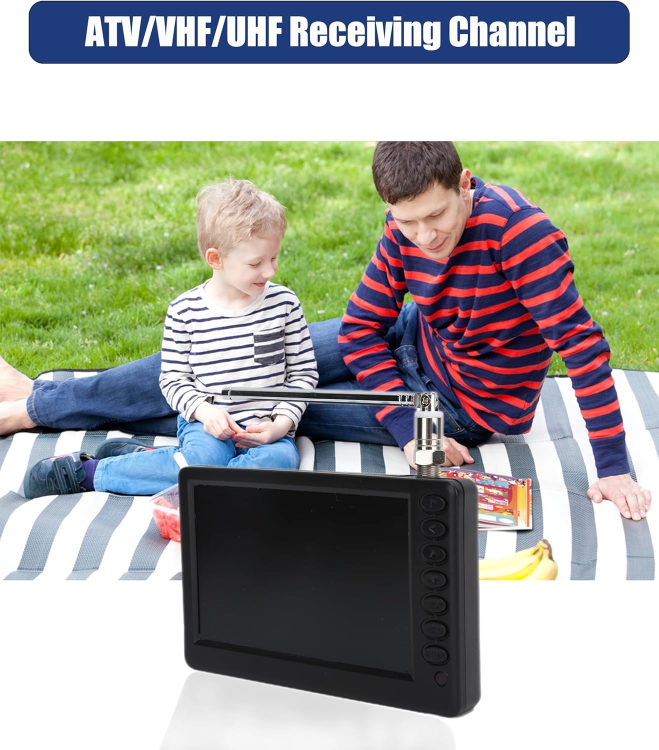 Zyyini 5 Inch 1080P Portable Digital TV with Rechargeable Battery G36990