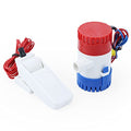 RVPECHWJ Circulating Pump 12V/24V Mini Electric DC Submersible, Bilge Pump 350/500/750/1100 GPH with Float Switch Sensor Pumps
