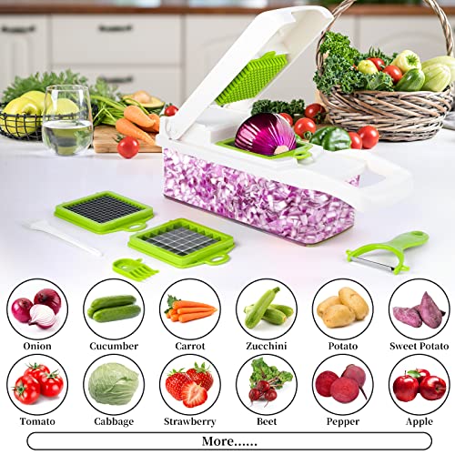 Vegetable Chopper 14 in 1 with 8 Blades, Grey W44413