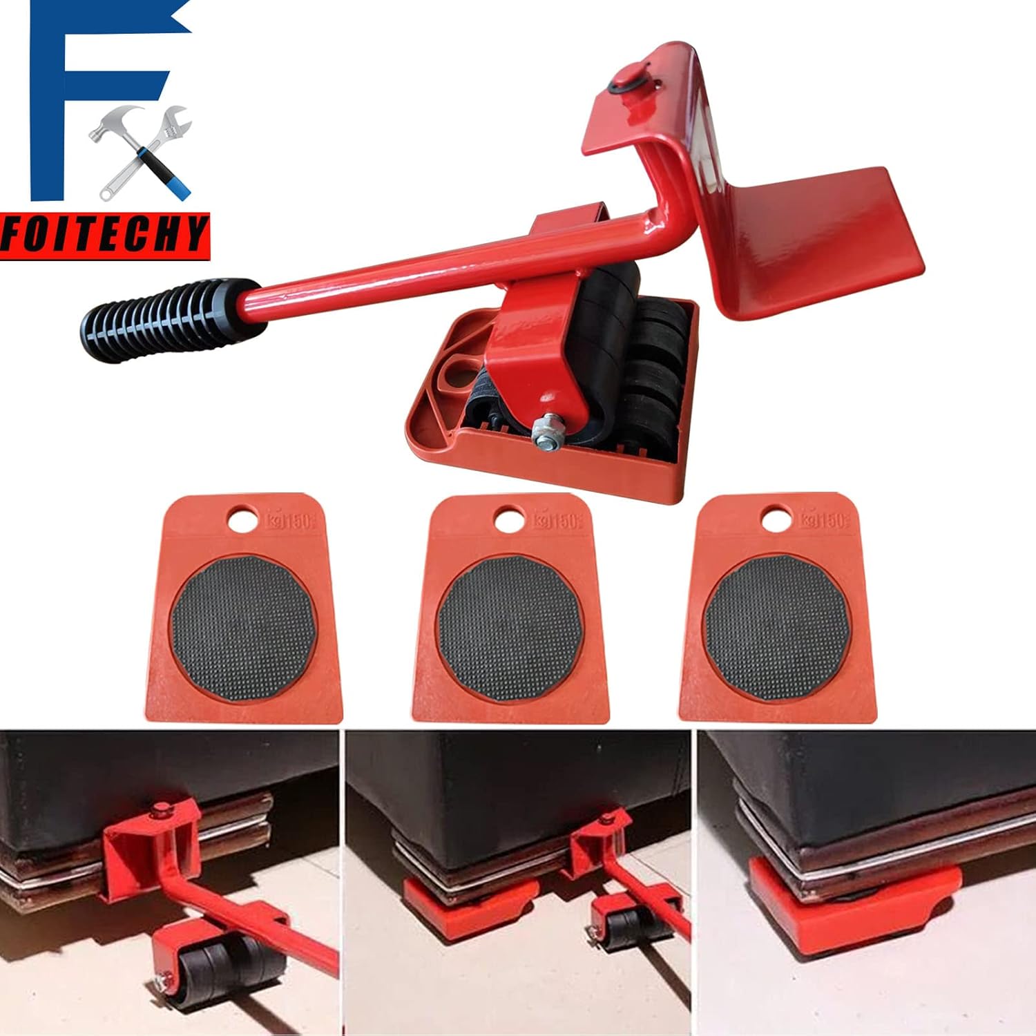 Furniture Sliders Lifter Mover Tool Set for Sofas and Refrigerators D118