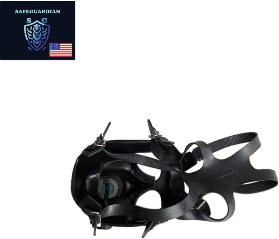 Israeli Military Grade CBRN Gas Mask Respirator for Chemical Fumes, Particulates, and Smoke L490
