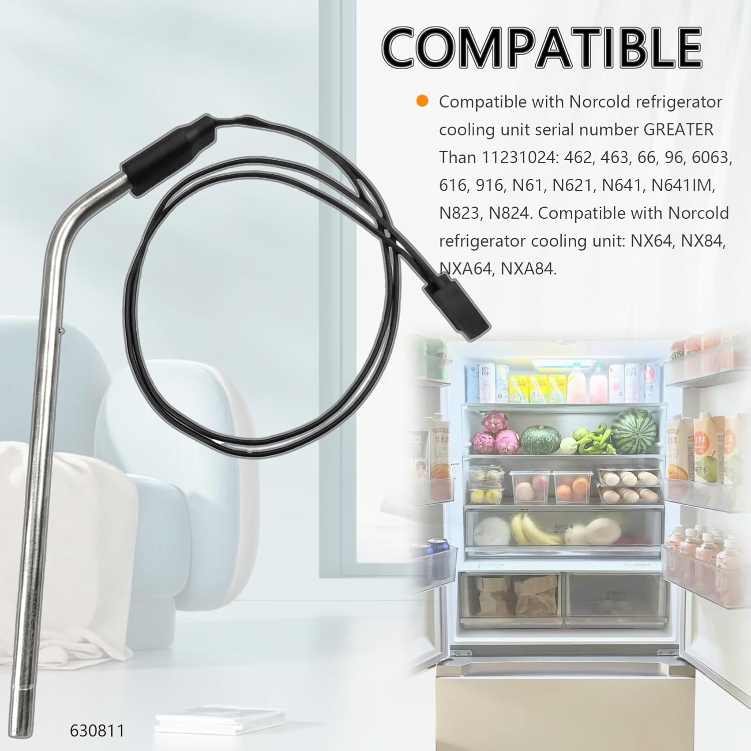 RV Refrigerator Heating Element for Norcold N611 N621 N811 N821 Series B579
