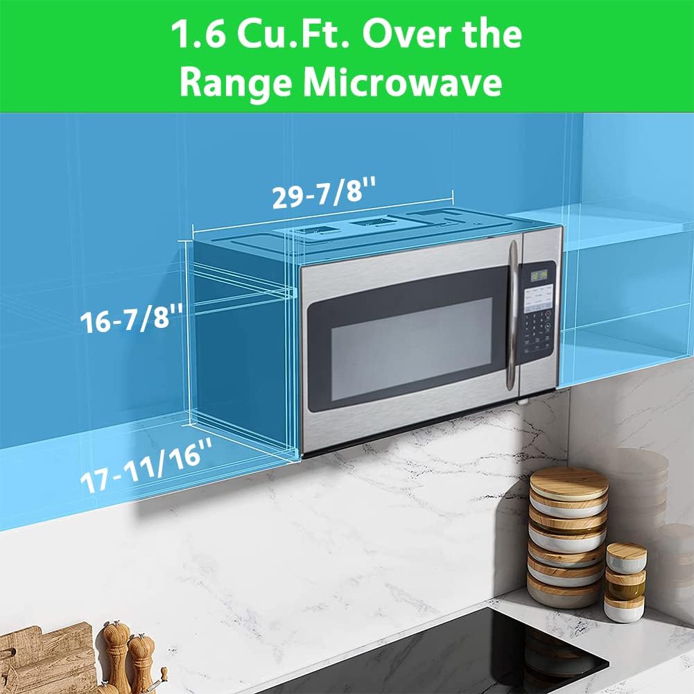 Over the Range Microwave 30 Inch with Vent, Sensor Cook, Stainless Steel X86743