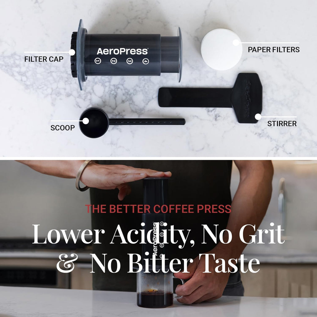 AeroPress Original Coffee and Espresso-style Maker, Portable, Made in USA Q81200