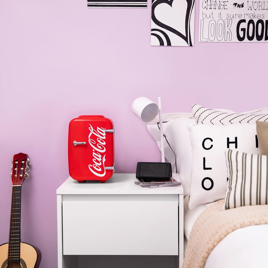 Cooluli Retro Coca-Cola Mini Fridge 4L Portable Cooler & Warmer U311