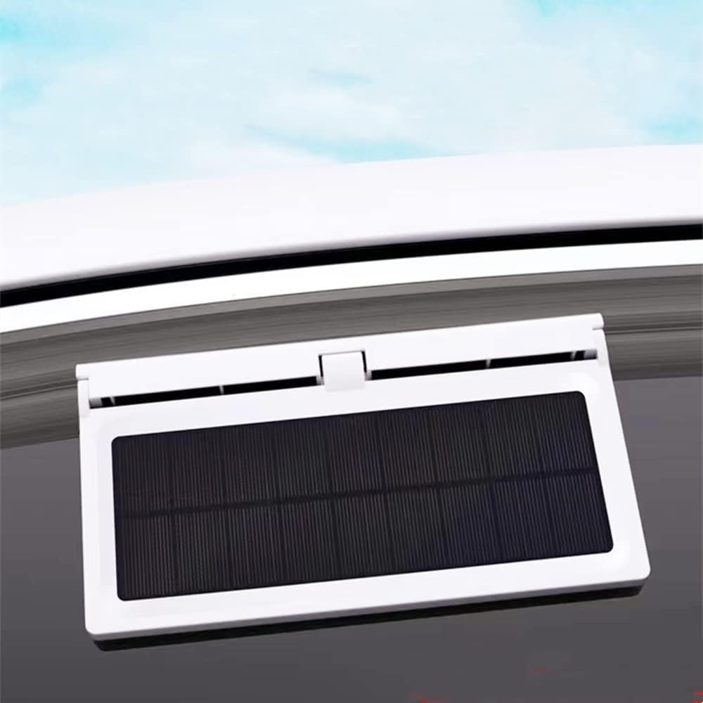 Portable Solar Powered Car Window Fan, 12V Auto Ventilation Exhaust Cooling Fan Q979