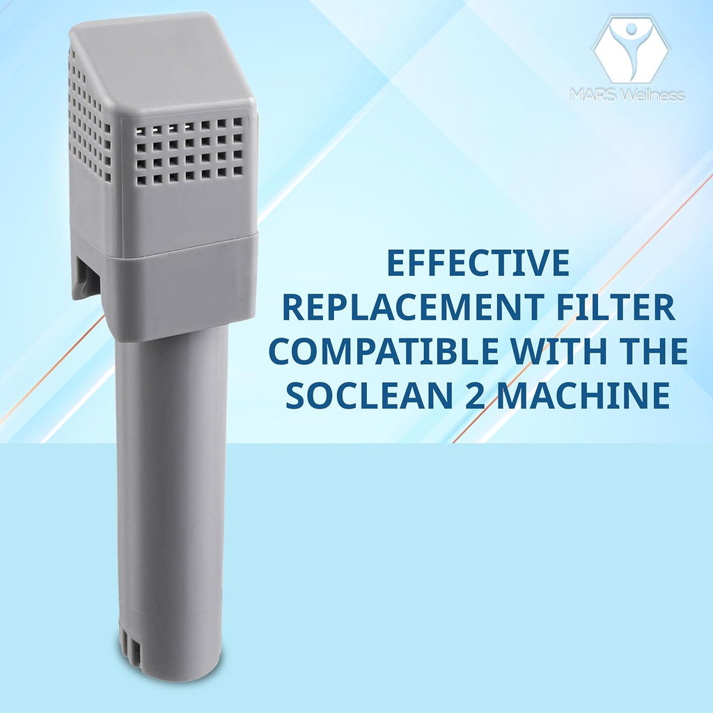 Mars Wellness Filter Kit Compatible with SoClean 2 CPAP - 2 Carbon Filters, 2 Check Valves Q3029