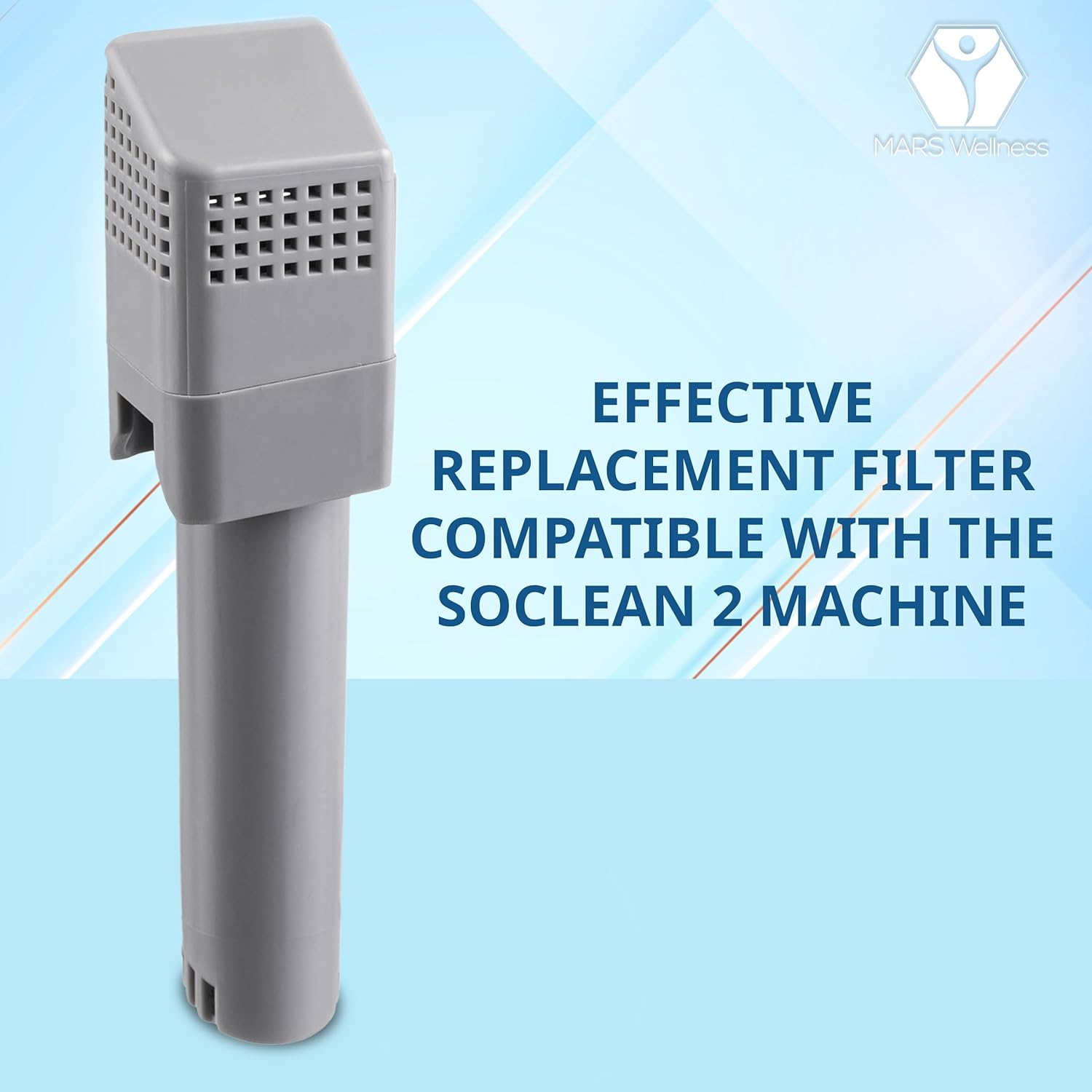 Mars Wellness Filter Kit Compatible with SoClean 2 CPAP - 2 Carbon Filters, 2 Check Valves Q3029