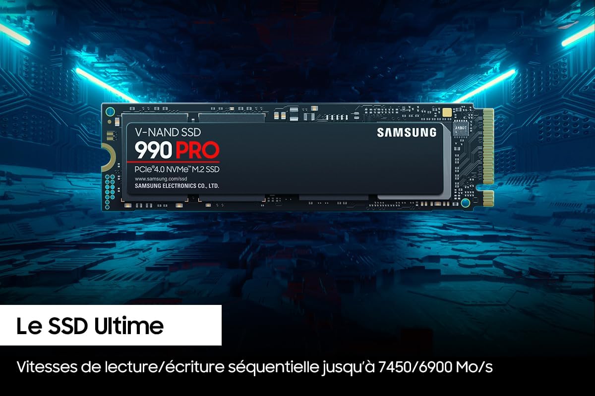 Samsung 990 PRO NVMe M.2 SSD 4TB PCIe 4.0 Internal Solid State Drive N105849