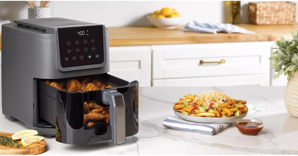 Sur La Table 4-in-1 5qt Compact Air Fryer with Digital Touchscreen B63010