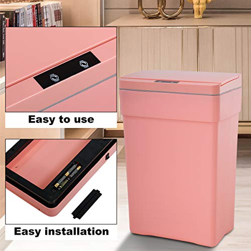 Dkelincs 13 Gallon Motion Sensor Trash Can with Lid B9532