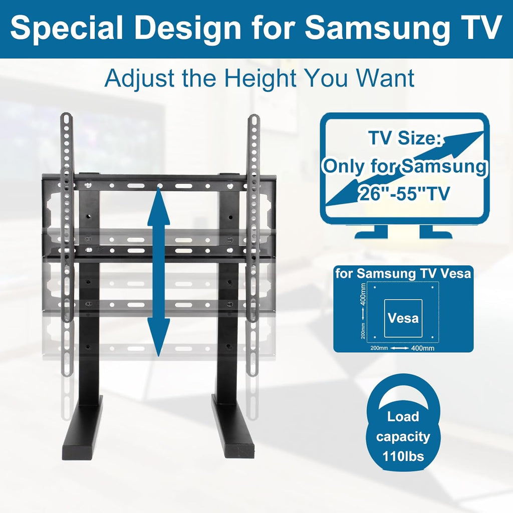 Universal TV Stand Base Replacement for Samsung 32-55 inch TVs S755