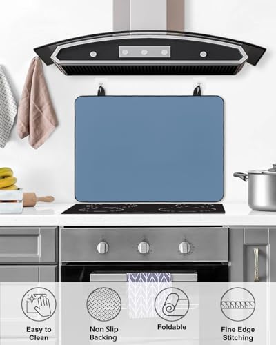 Stove Cover for Electric Stove, Pure Black Solid Color W173