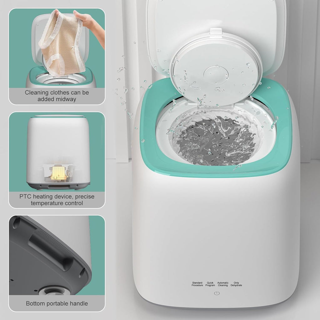 7L Fully Automatic Mini Portable Washing Machine with Spin Dryer N986