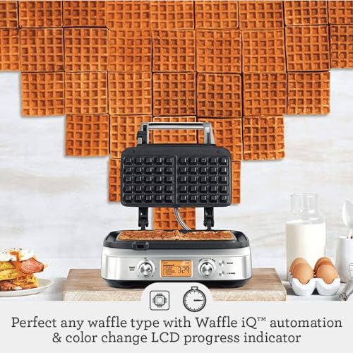 Breville Smart Waffle Pro 2 Slice Stainless Steel Waffle Maker Z317378