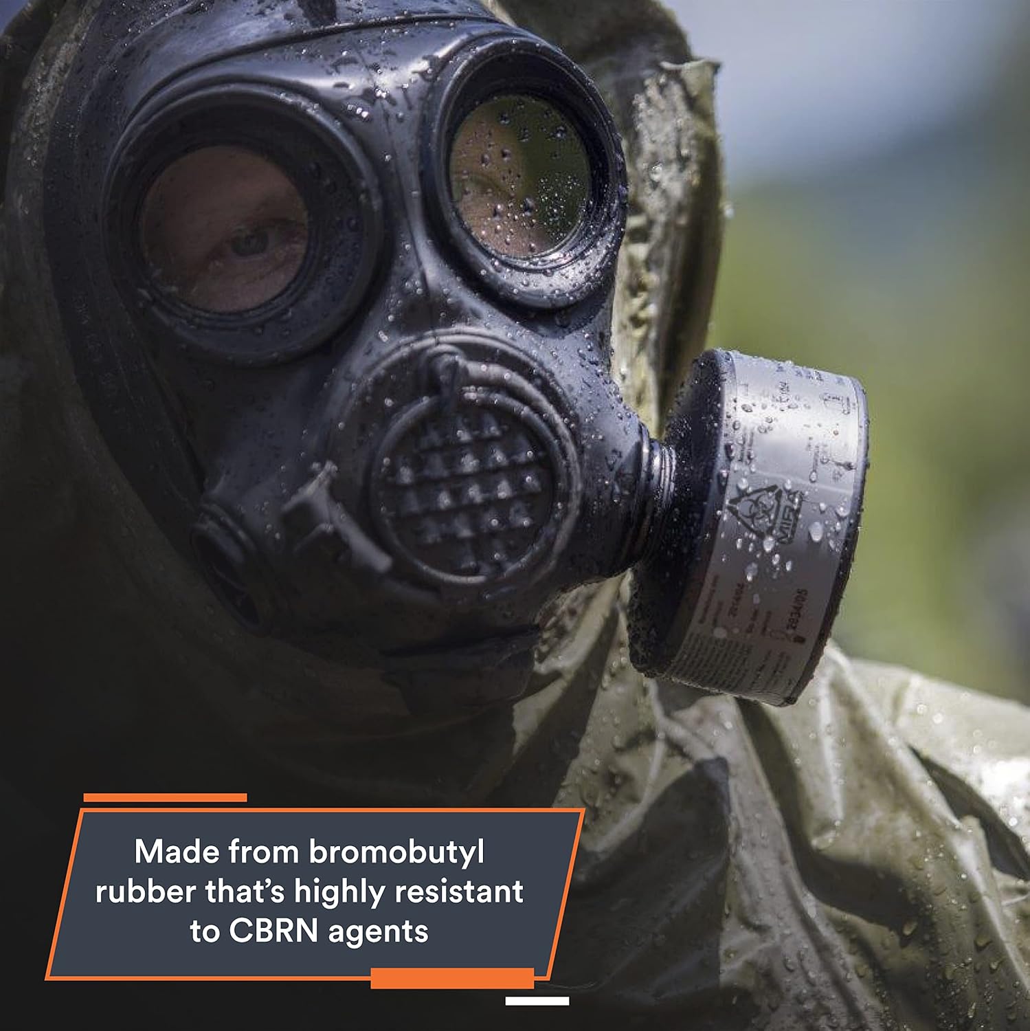 MIRA Safety CM-7M NBC-77 SOF 40mm CBRN Gas Mask Filter G813