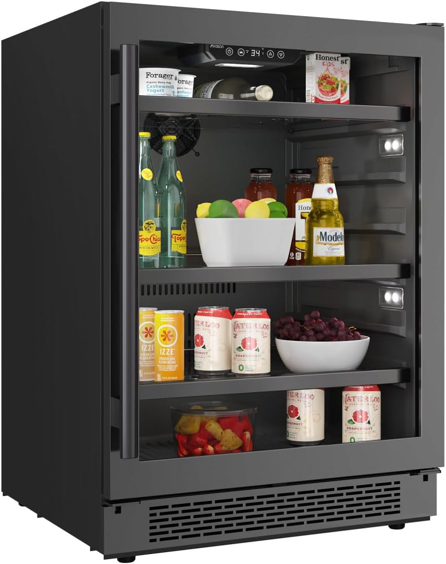 Avallon ABR242SGLH 24 Inch Beverage Center with LED Lighting B681
