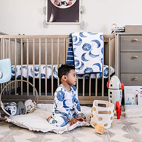 Burt's Bees Baby Reversible Quilt Blanket, 100% Organic Cotton, 37 x 46 Inch B727