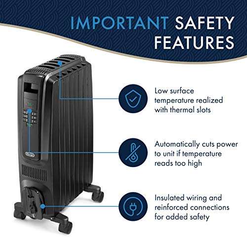 DeLonghi Radiator Space Heater 1500W V5761