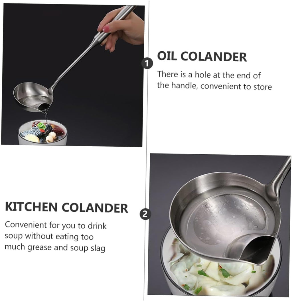 Stainless Steel Oil Separator Spoon with Fine Mesh T627992