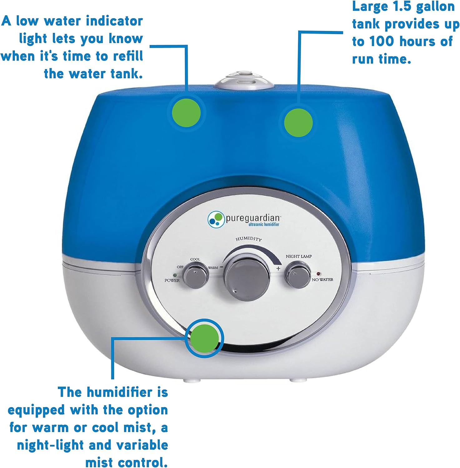PureGuardian H1510 Humidifier B809