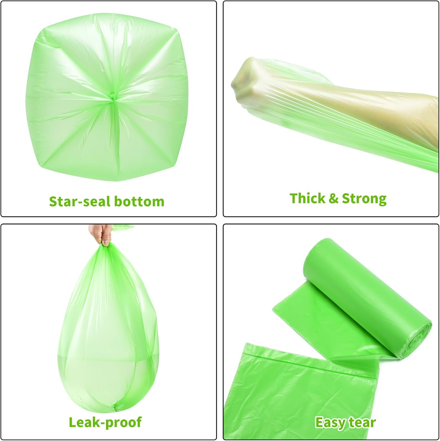 Biodegradable Trash Bags Tall 13 Gallon 60 Count by EnvoWise C640626