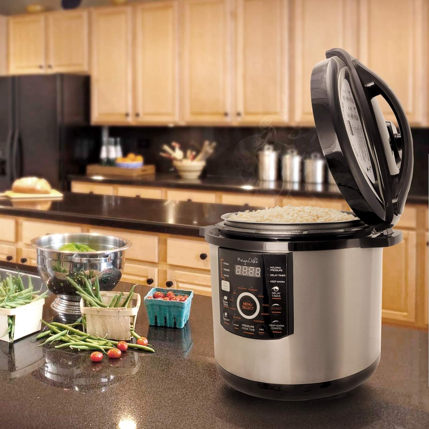 Megachef's 12 Quart XL Digital Pressure Cooker with 15 Presets U196