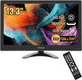Portable Small Monitor 13.3 inch Mini HDMI Monitor 1366x768 LED Monitor, HDMI/VGA/USB/AV/BNC Input for PC Computer Laptop PS4 Xbox Ras Pi, Wall Mountable, Built-in Speakers