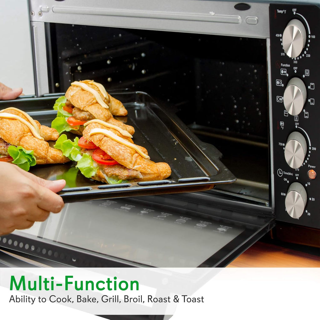 Nutrichef 30 Quart Convection Oven & 2 Burner Cooker V5848
