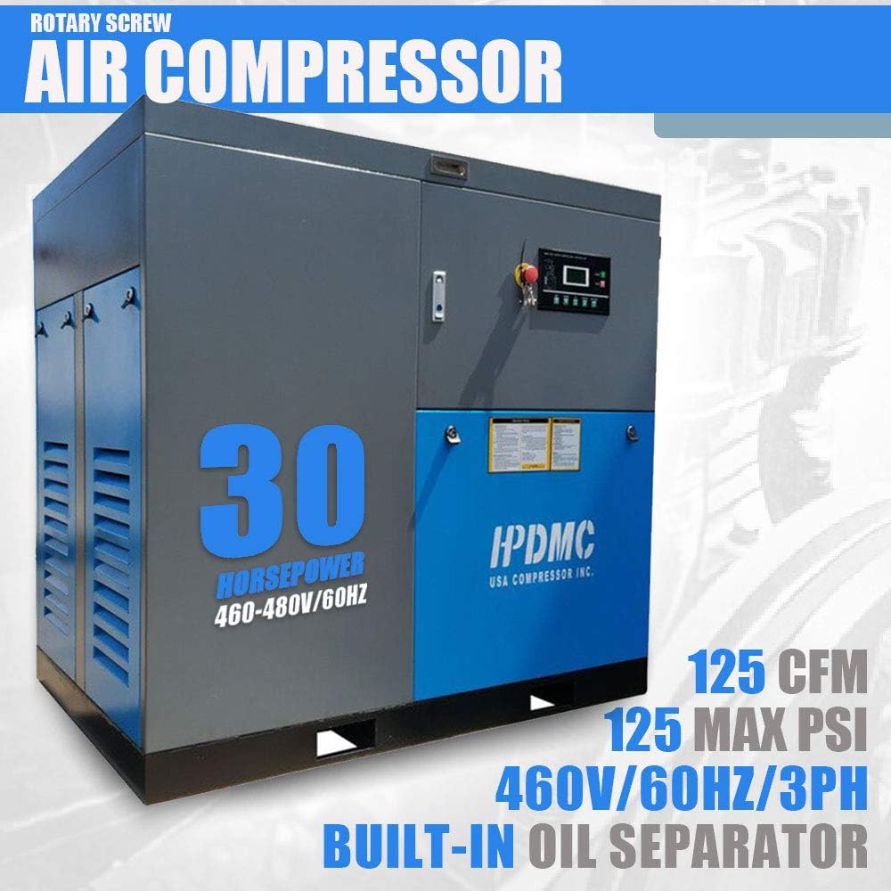 Rotary Screw Compressor 30HP 125CFM Industrial Air Compressor K86377