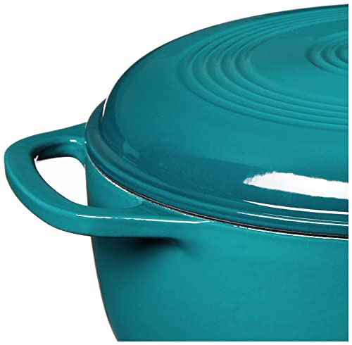 Lodge 6 Quart Enameled Cast Iron Dutch Oven with Lid E94827