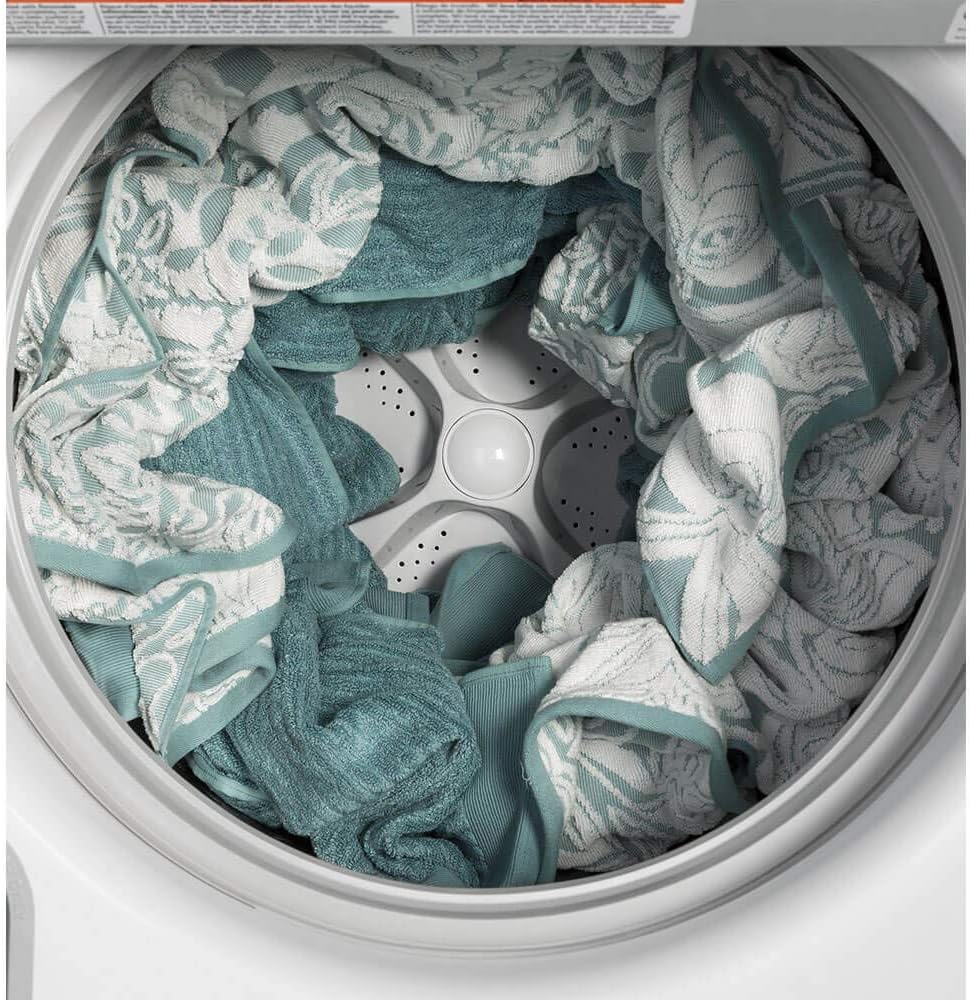 GE GTW500ASNWS Top Loading Washer with Stainless Steel Basket, White T776267