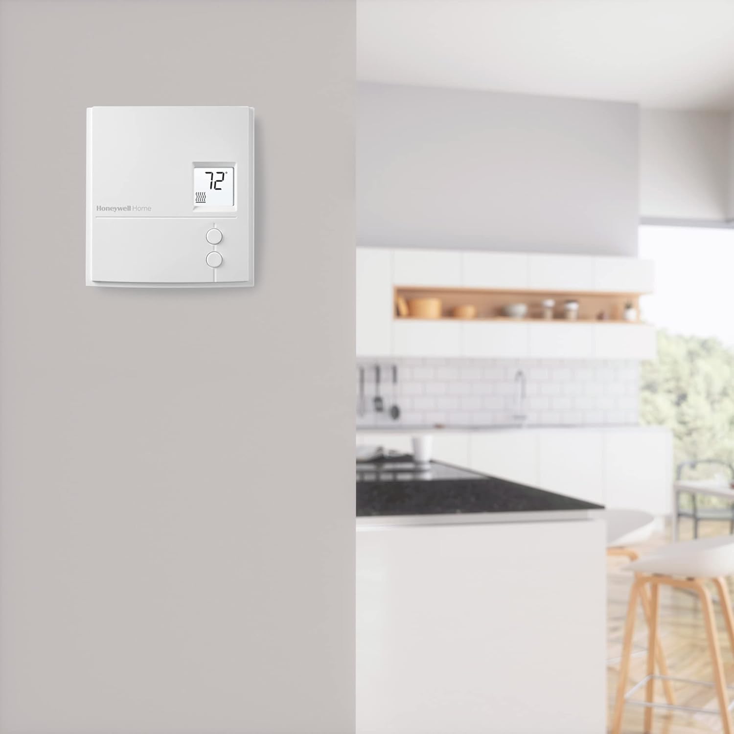Honeywell Home RLV3150 Non-programmable Digital Electric Heat Thermostat E36478