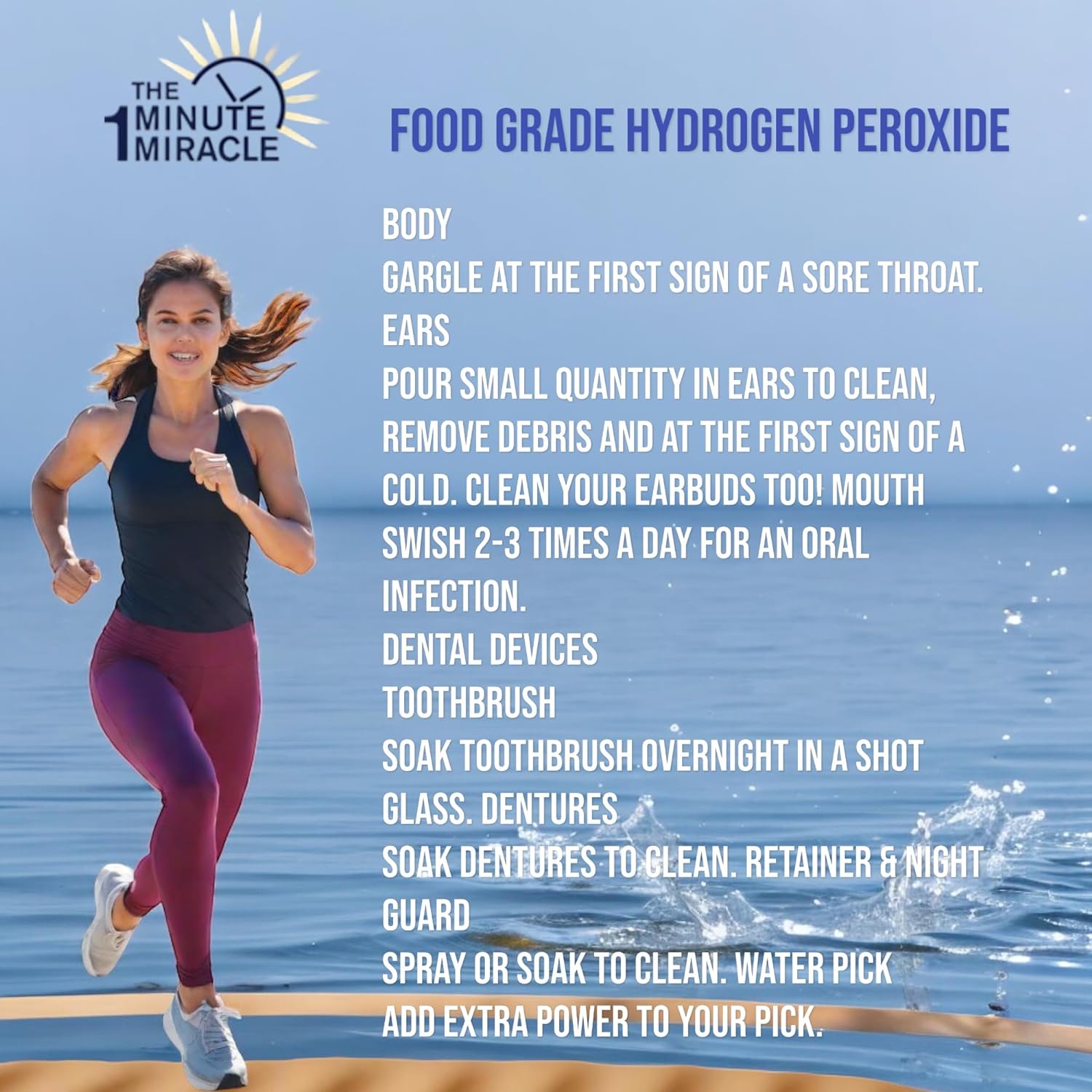OMM 12% Hydrogen Peroxide Medical Food Grade 8 oz K25975