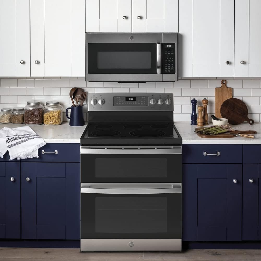 GE® 30" Free-Standing Electric Double Oven Convection Range L94848
