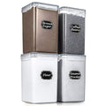 Wildone Large Food Storage Containers 5.2L /175oz, 4 Pieces BPA Free Airtight Food Storage Canisters for Flour, Sugar, Baking Supplies, Kitchen Pantry Organization, Include Pen & 20 Labels
