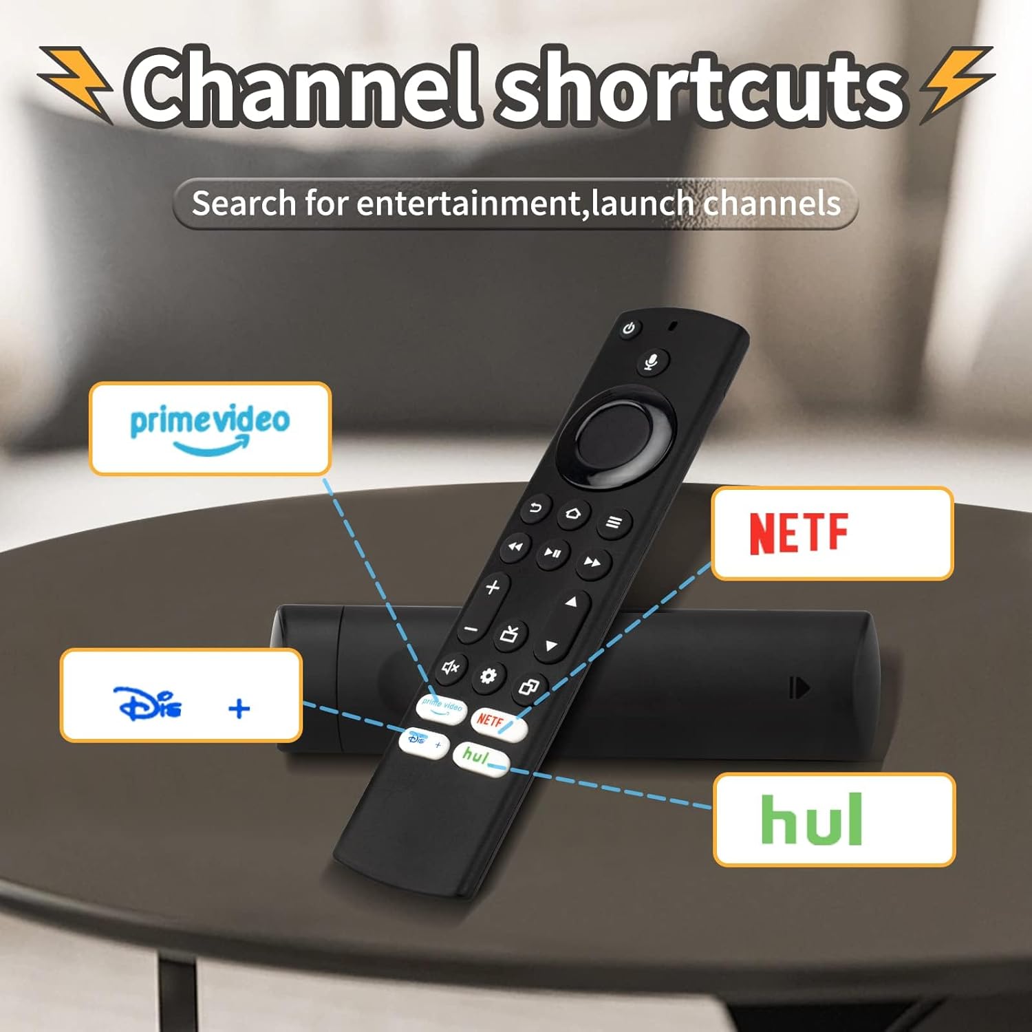 Replacement Voice Remote Control for Insignia, Toshiba, Pioneer, AMZ TV Cube and Omni TVs P24188
