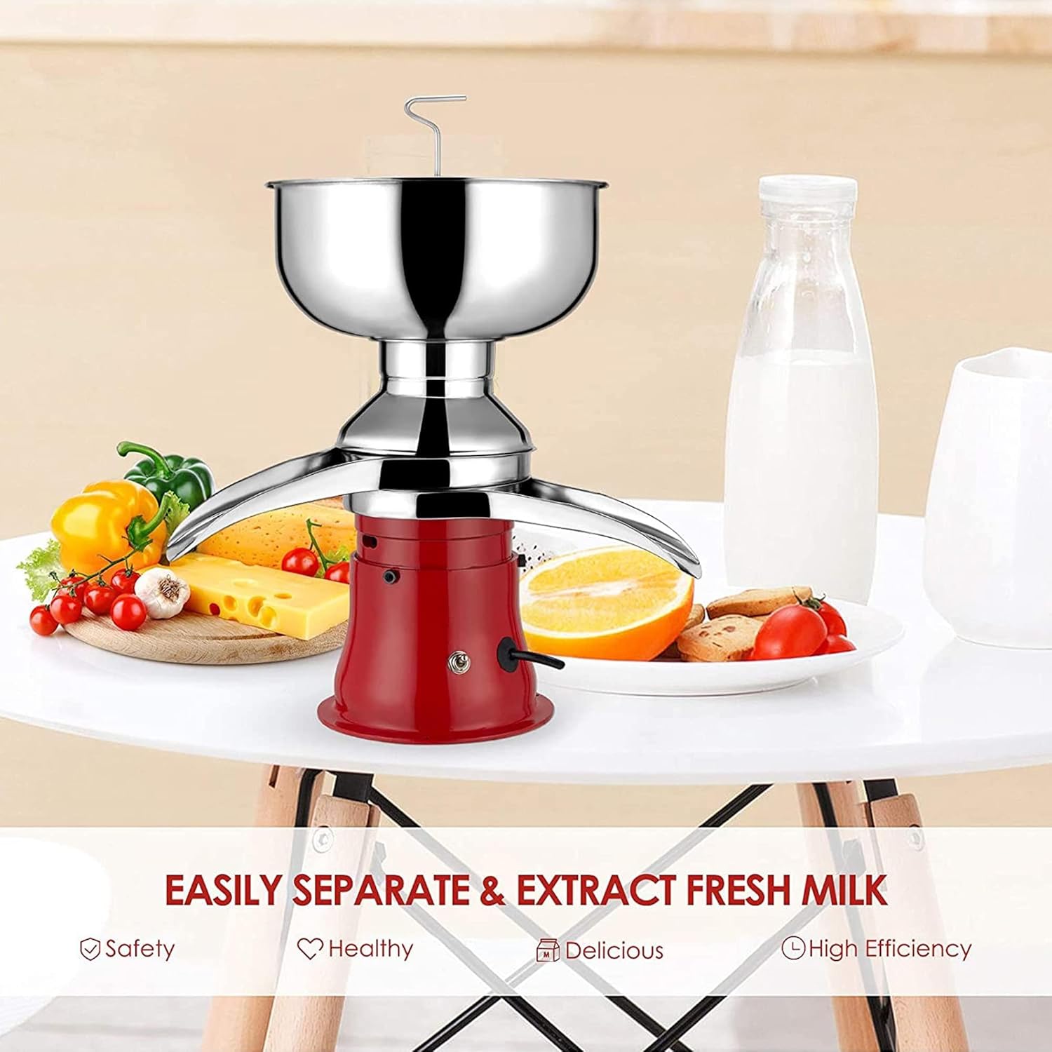 Electric Cream Separator Stainless Steel 50L/H for Cow and Goat Milk N55783