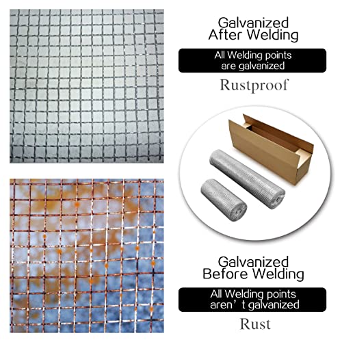 53Gauge Hardware Cloth 1/2 inch Galvanized Welded Wire Mesh Roll G335675