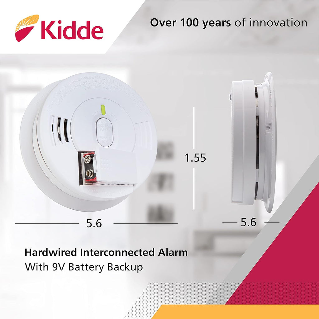Kidde i12040 120V Wire-In Smoke Alarm with Battery Backup H440717